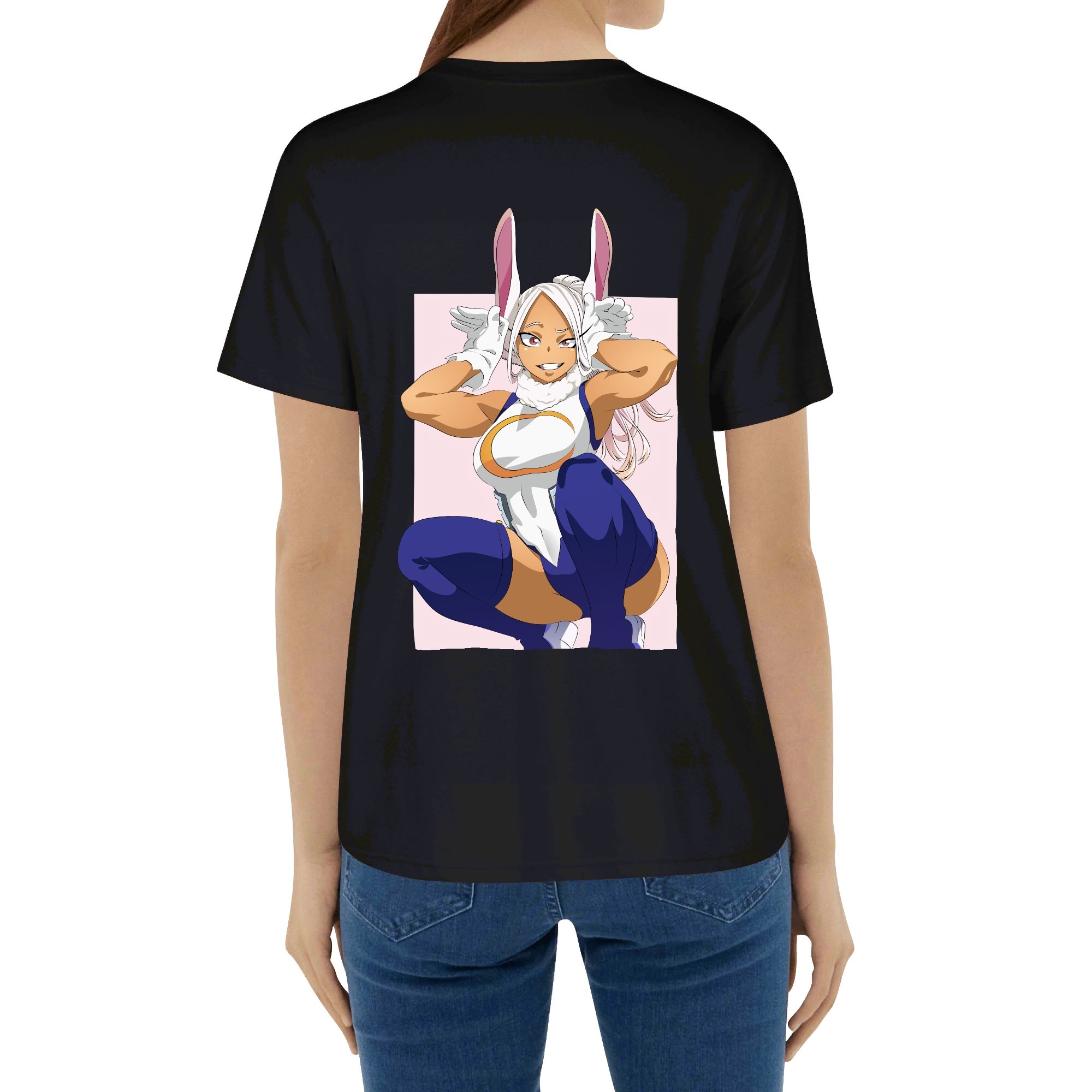 Bunny Hero Pink Printed Tee - Image 23