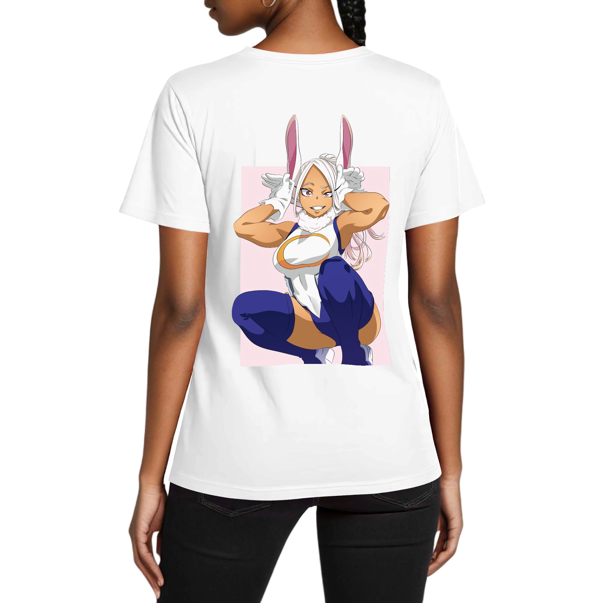Bunny Hero Pink Printed Tee - Image 8