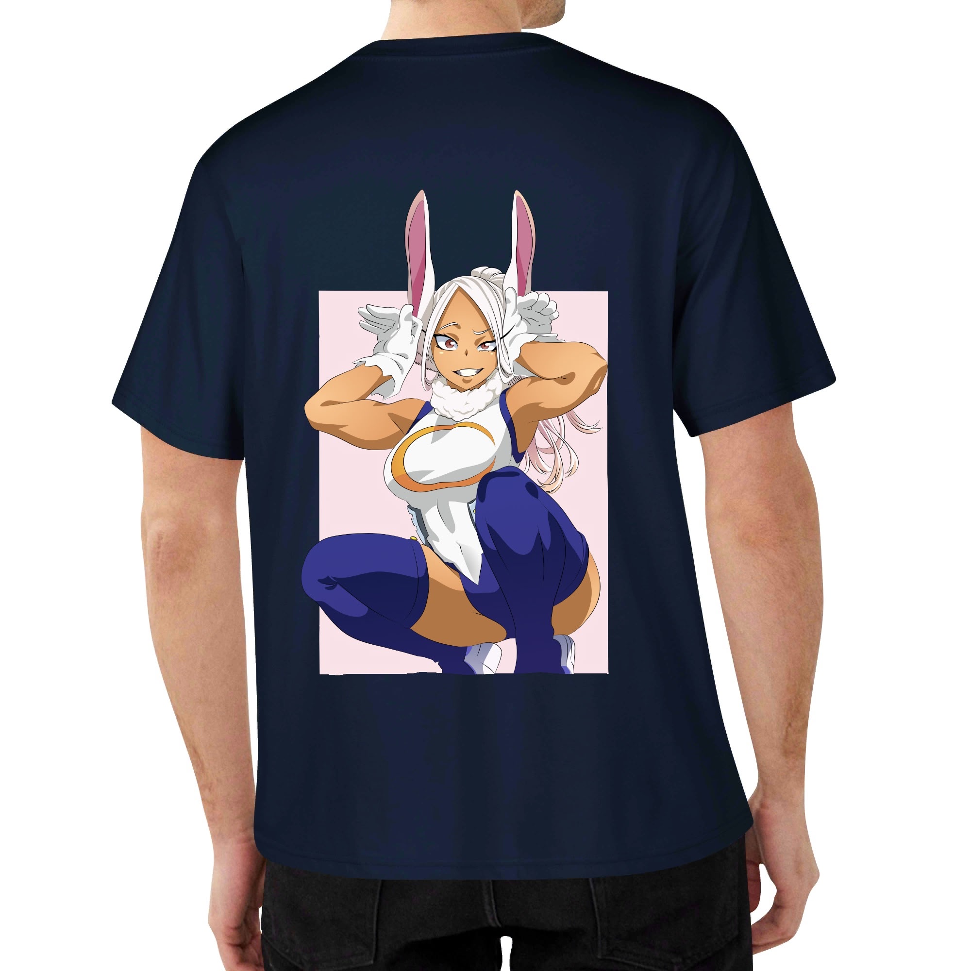 Bunny Hero Pink Printed Tee - Image 36